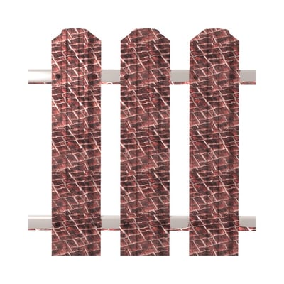 Евроштакетник Premium П-образный Кирпичная кладка в Нижнем Новгороде