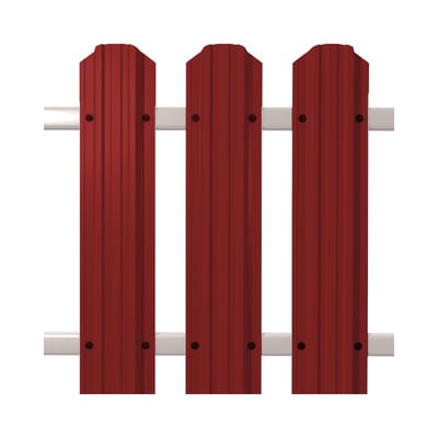 Евроштакетник Premium П-образный RAL 3011 бордовый в Нижнем Новгороде