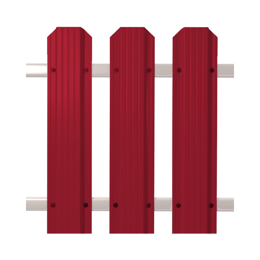 Штакетник Кантри фигурный RAL 3003 красный в Нижнем Новгороде Штакетник Кантри фигурный RAL 3003 красный в Нижнем Новгороде
