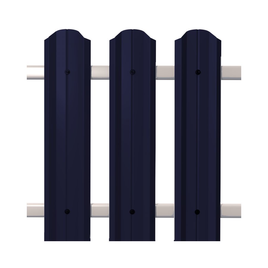 Штакетник металлический М-профиль М-образный RAL 5005 синий в Нижнем Новгороде Штакетник металлический М-профиль М-образный RAL 5005 синий в Нижнем Новгороде